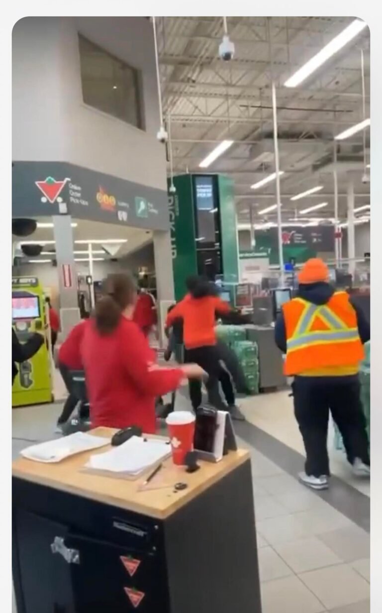 Man Walks In Canadian Tire With A Knife And Tries To Steal But Gets Ambushed